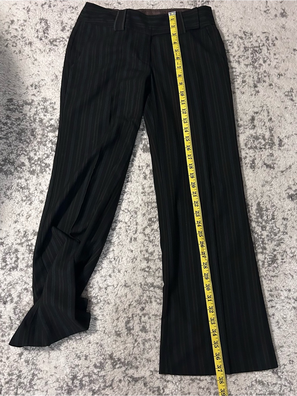 Vintage Nanette Lepore pinstripe pantsuit, corset blazer tailored trousers sz 2 - Picture 10 of 11